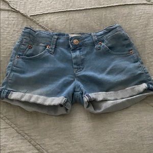 Girls size 6 Hudson denim shorts